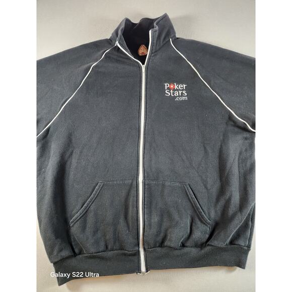 PokerStars.com Full Zip Sweatshirt XXXL Poker Stars Embroidered Unisex Poker - Picture 1 of 8